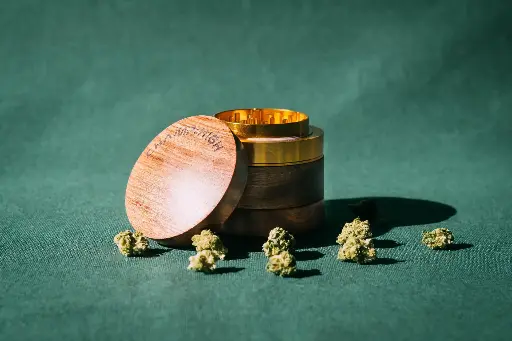 Champ High Grinder „Wooden & Gold“ Ø 60 mm